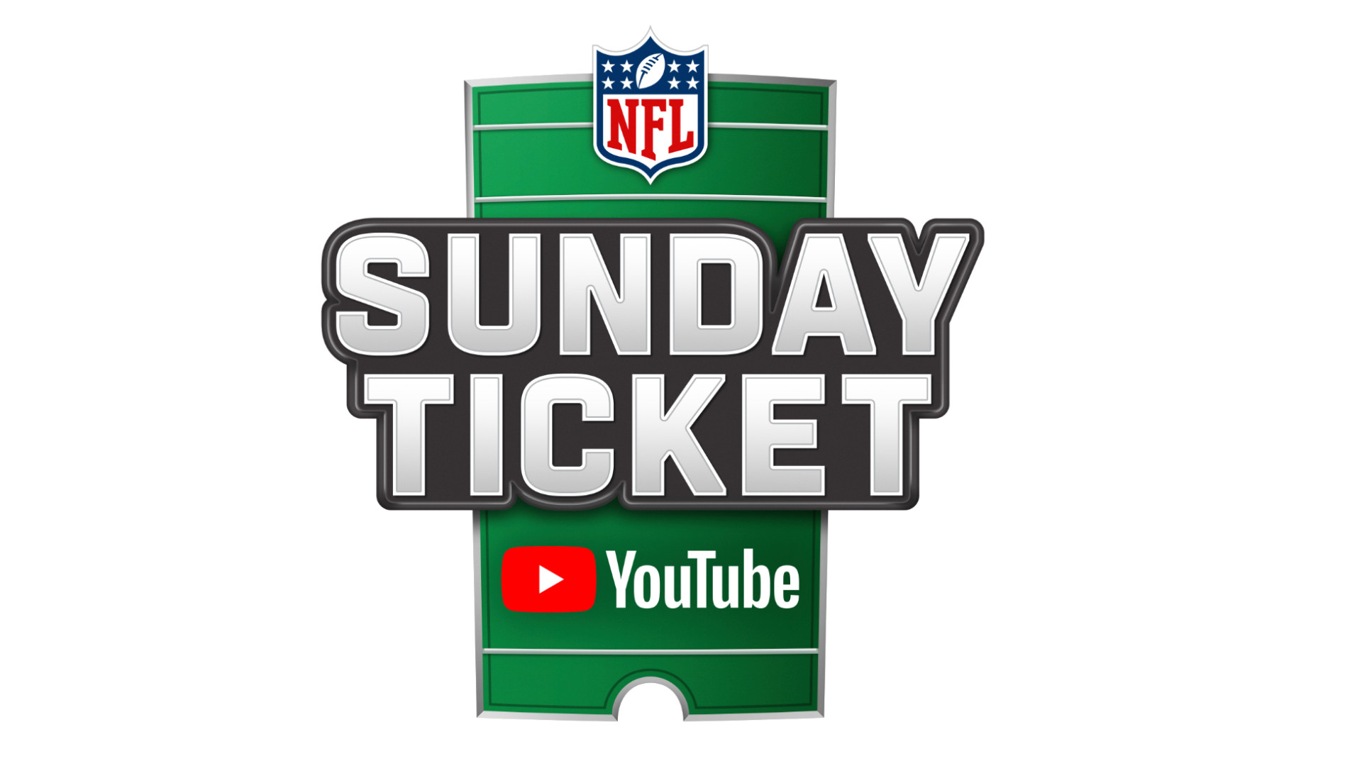 Promotional image for the NFL Sunday Ticket on YouTube