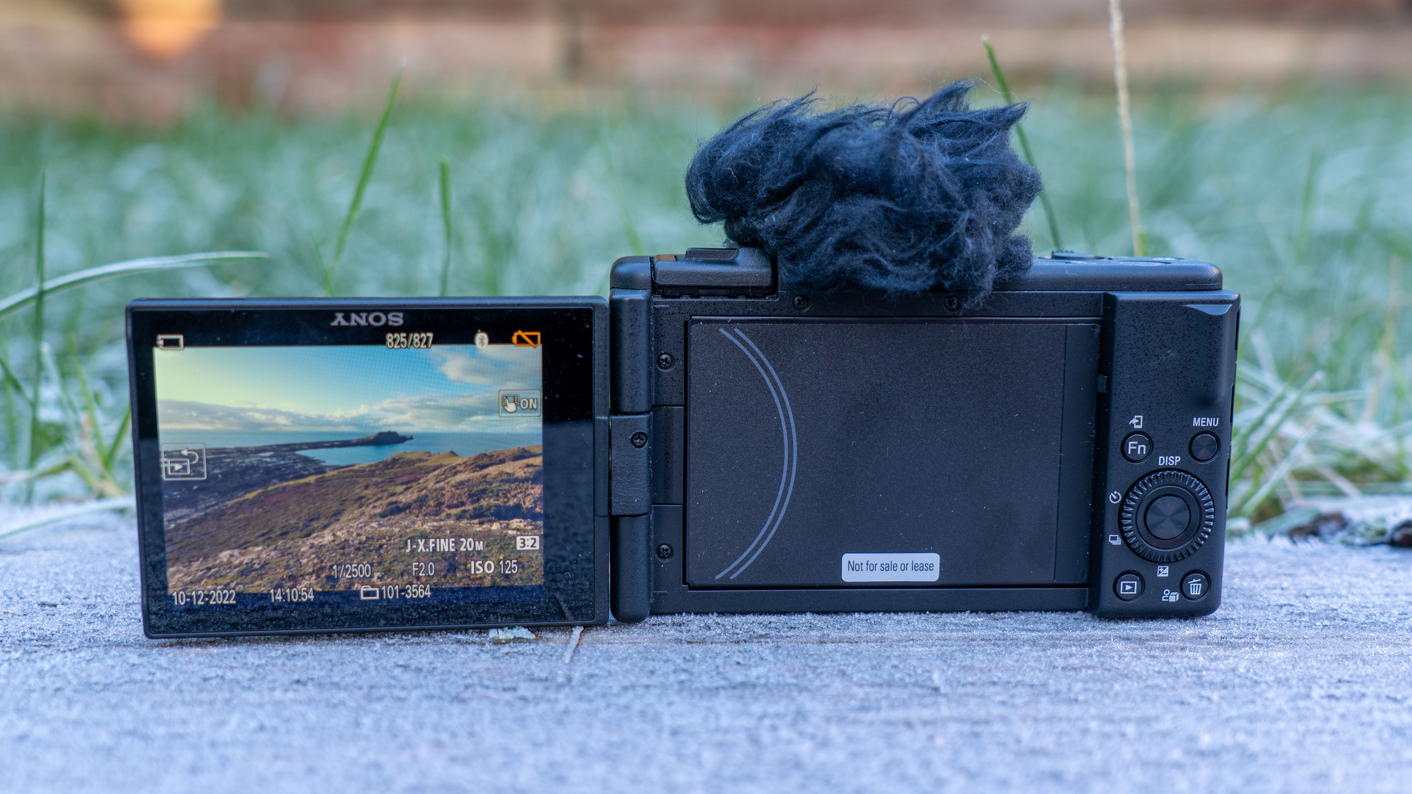 Sony ZV-F1 showing flip out screen