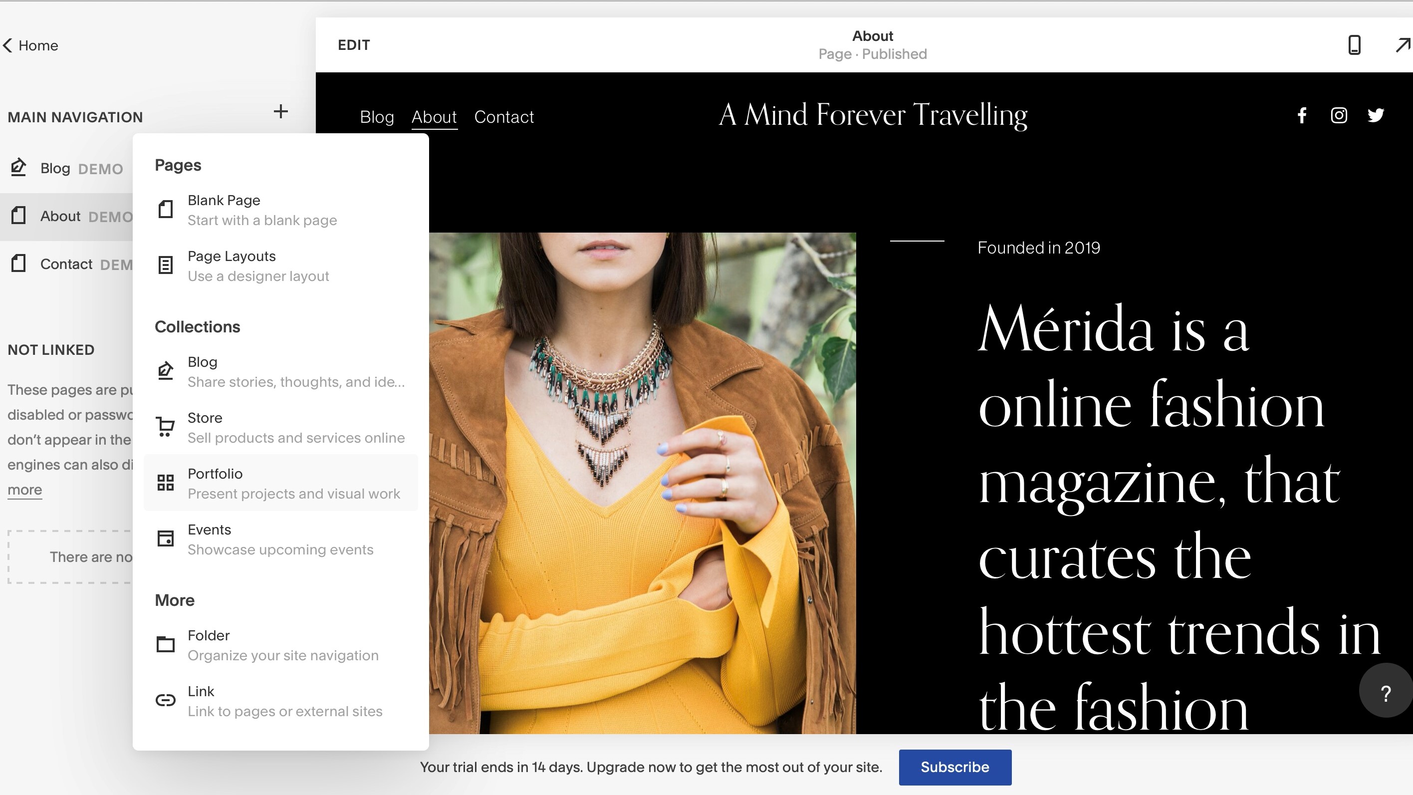 Add pages