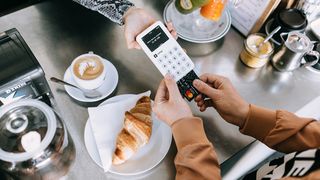 SumUp POS system being used in cafe