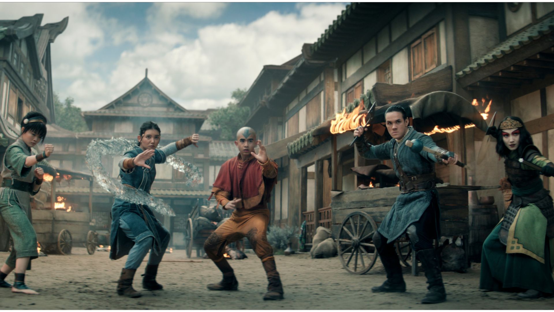 The cast prepares for battle