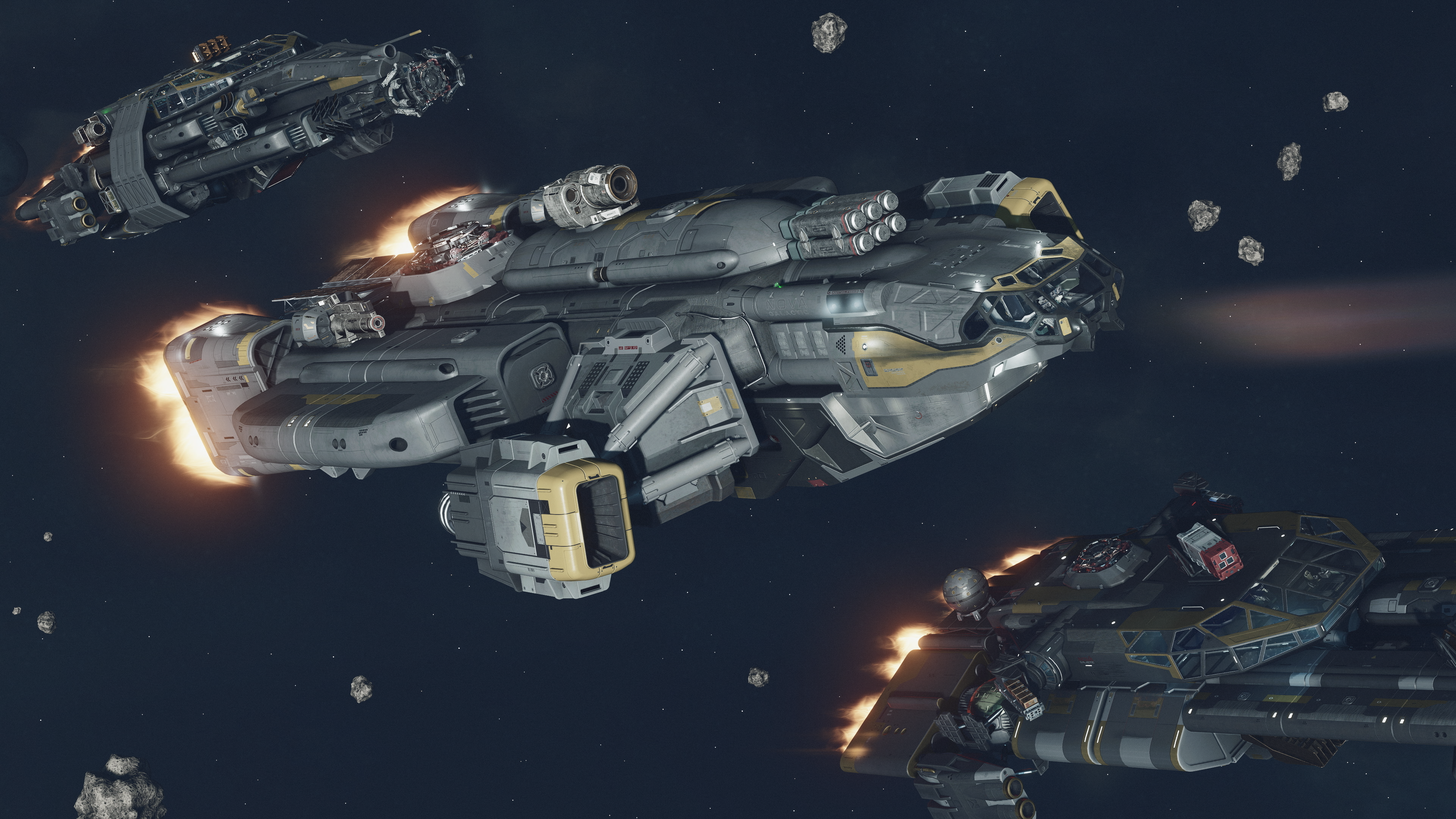 A Starfield promotional screenshot taken on a recent build of the game showing some of its recent content.