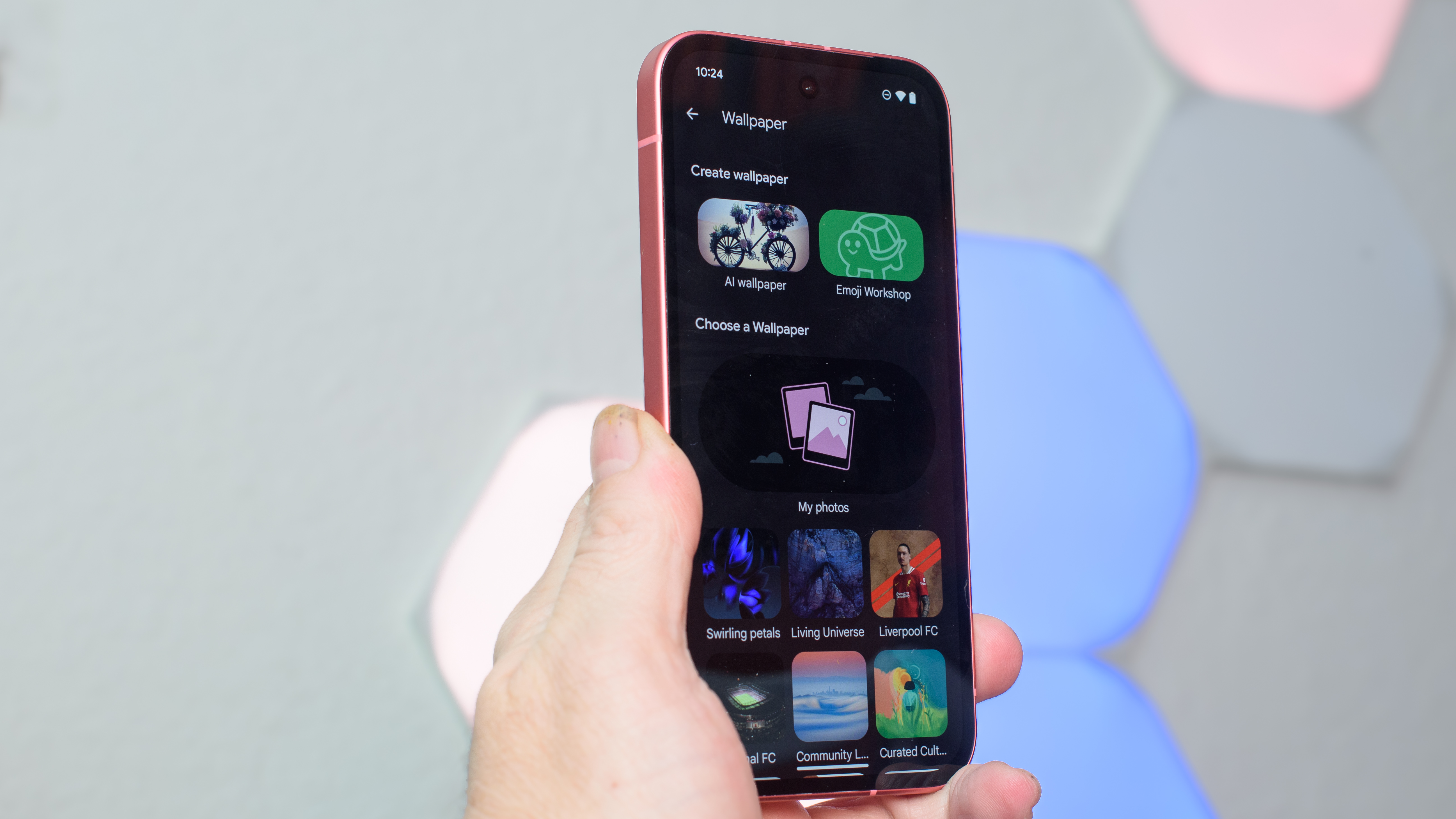 Google Pixel 9a in Peony pink