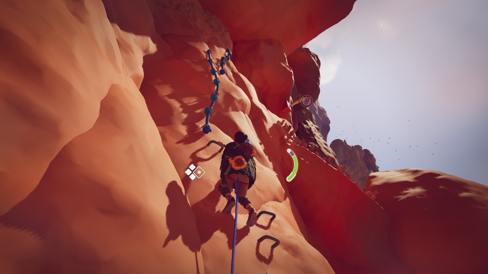 Screenshot from climbing game Jusant