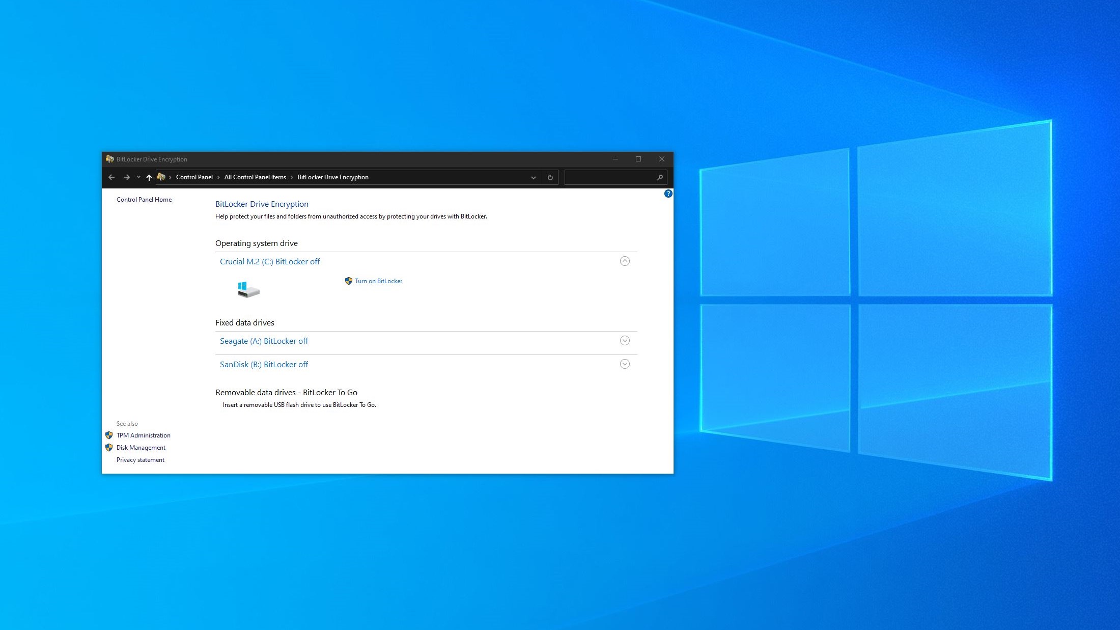 Microsoft BitLocker Review Listing