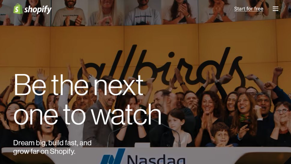 Shopify website screenshot (February 2026).