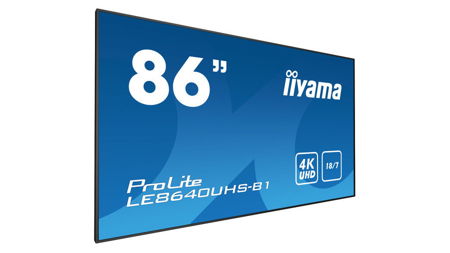iiyama ProLite LE8640UH-B1 86&amp;rdquo; LED 4K Ultra HD