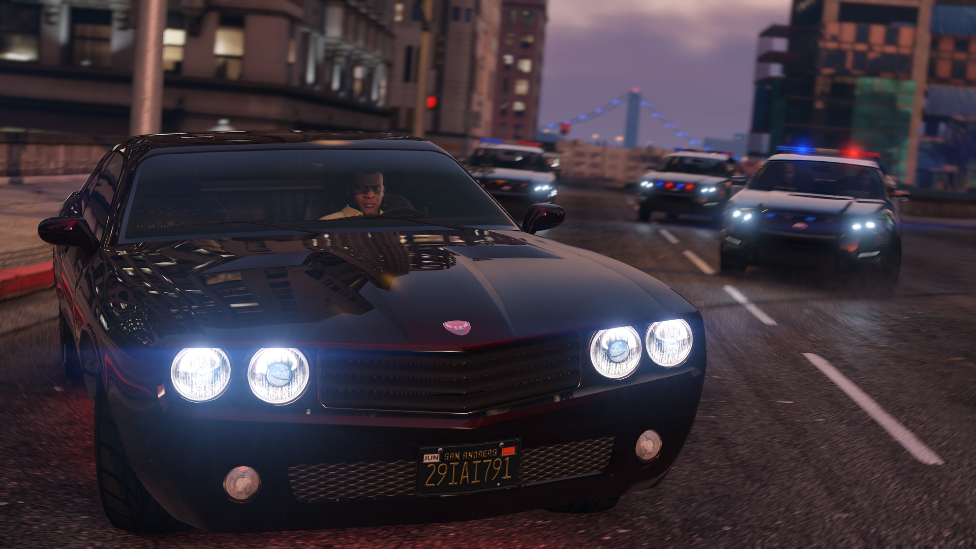 GTA 5 police car chase