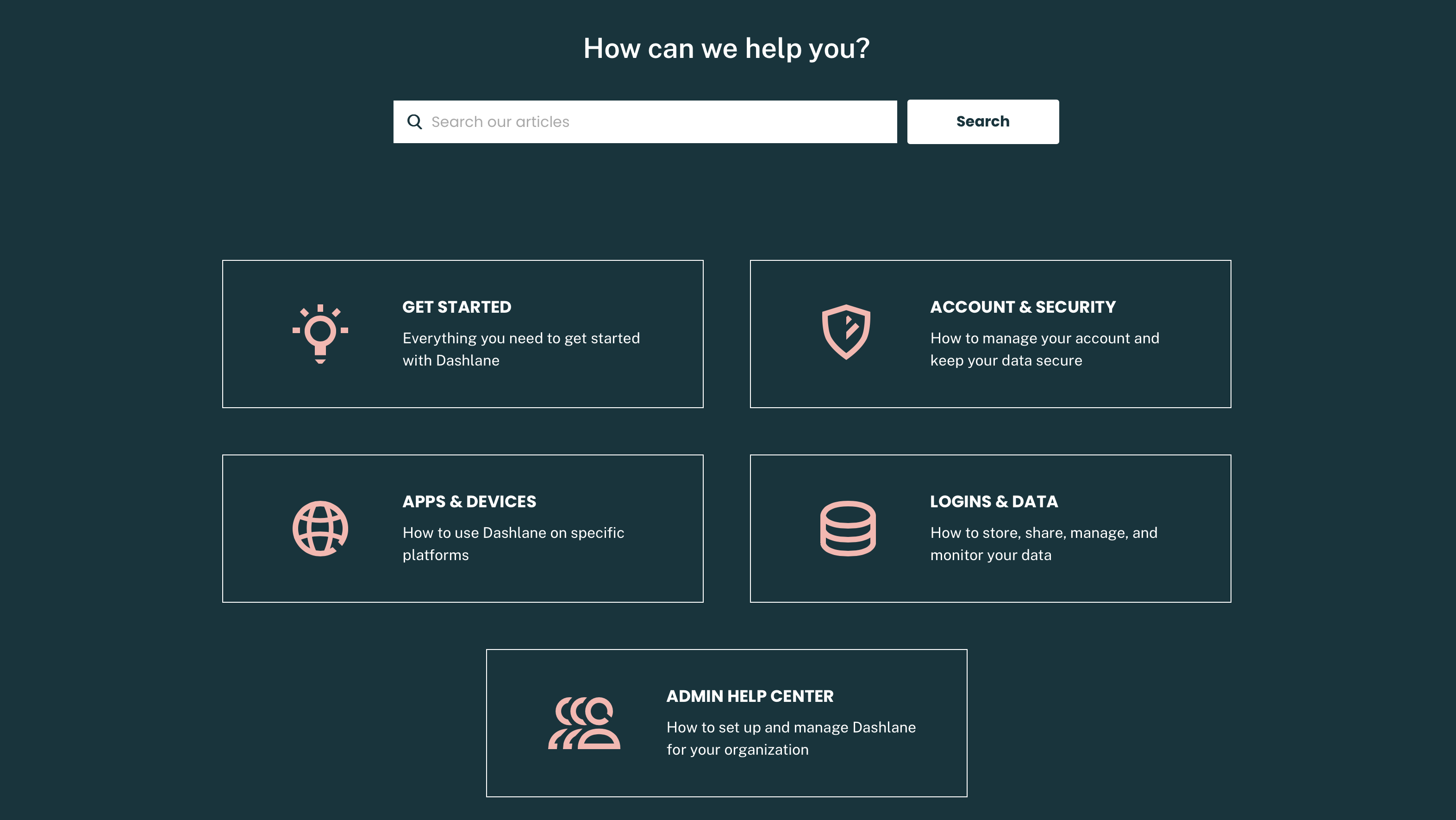 Dashlane help center