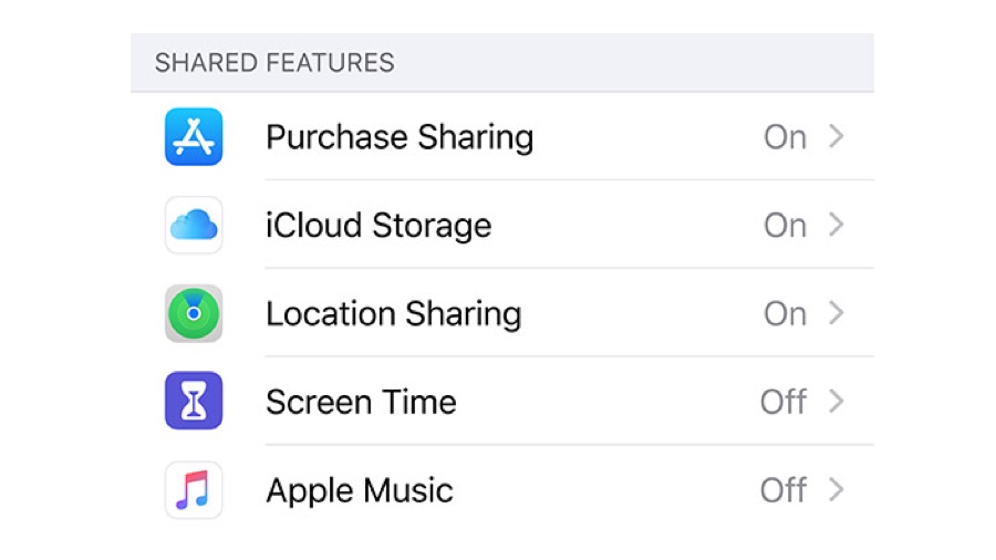 Apple Family Sharing