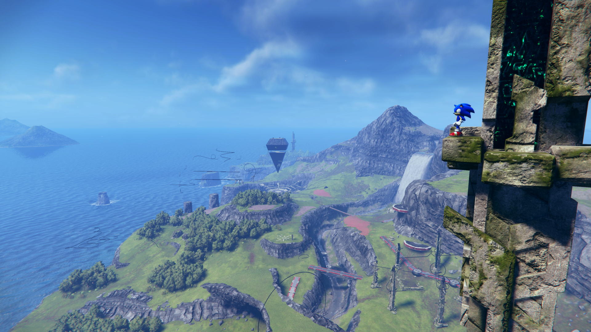 Sonic Frontiers overlook of Kronos Island