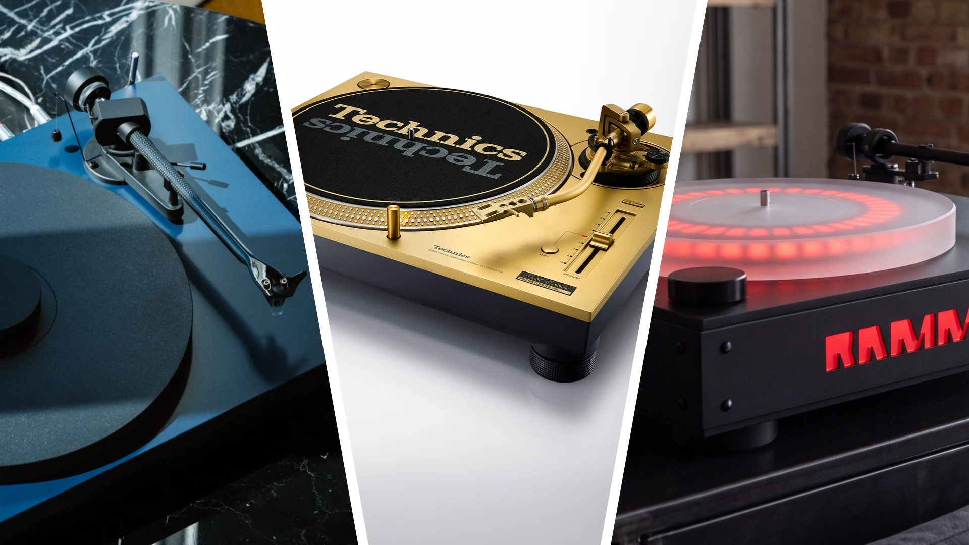Selection of turntables