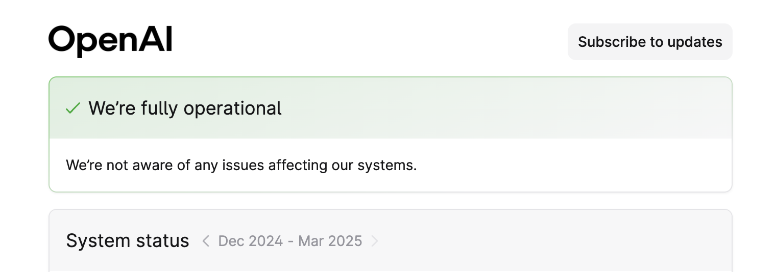 ChatGPT outage