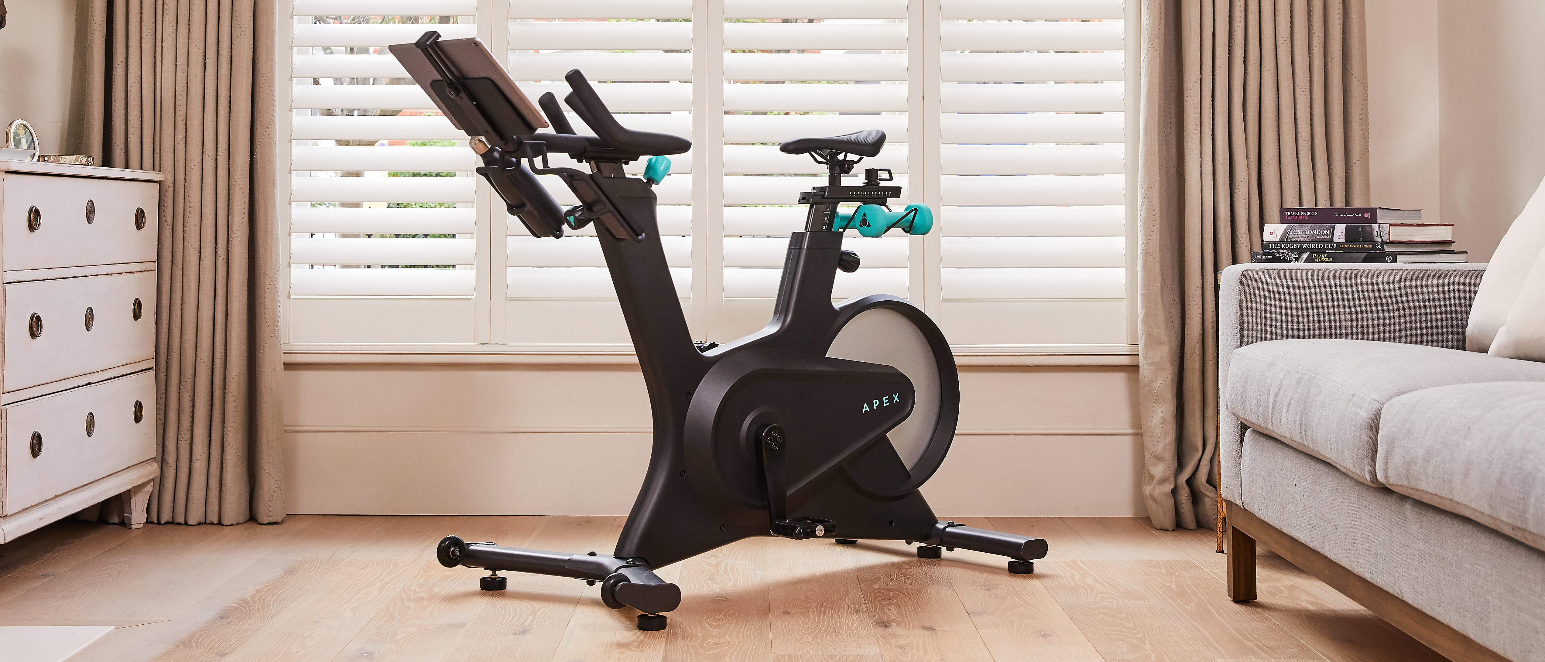 Apex Bike in living room