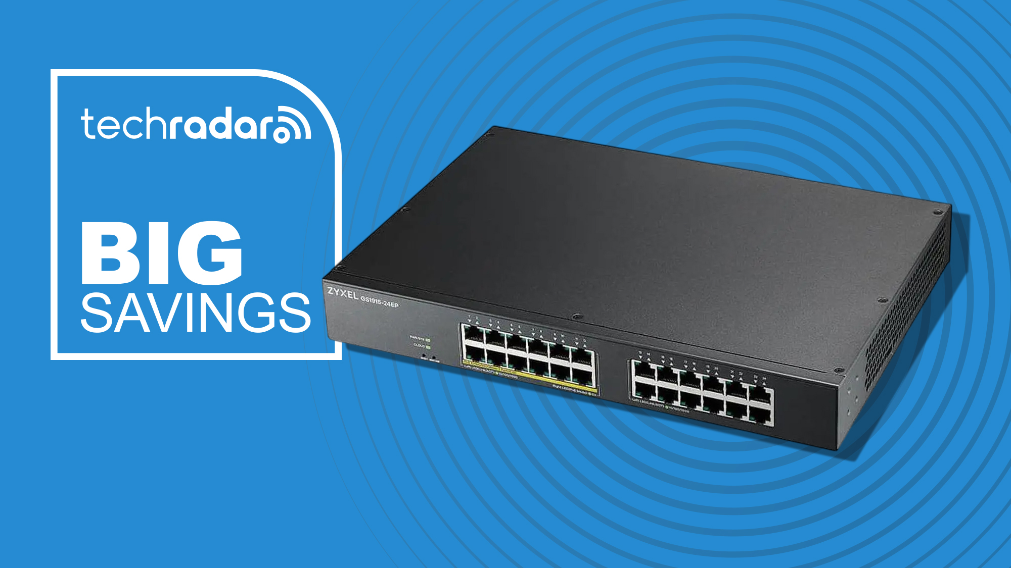 ZyXEL 24EP smart switch
