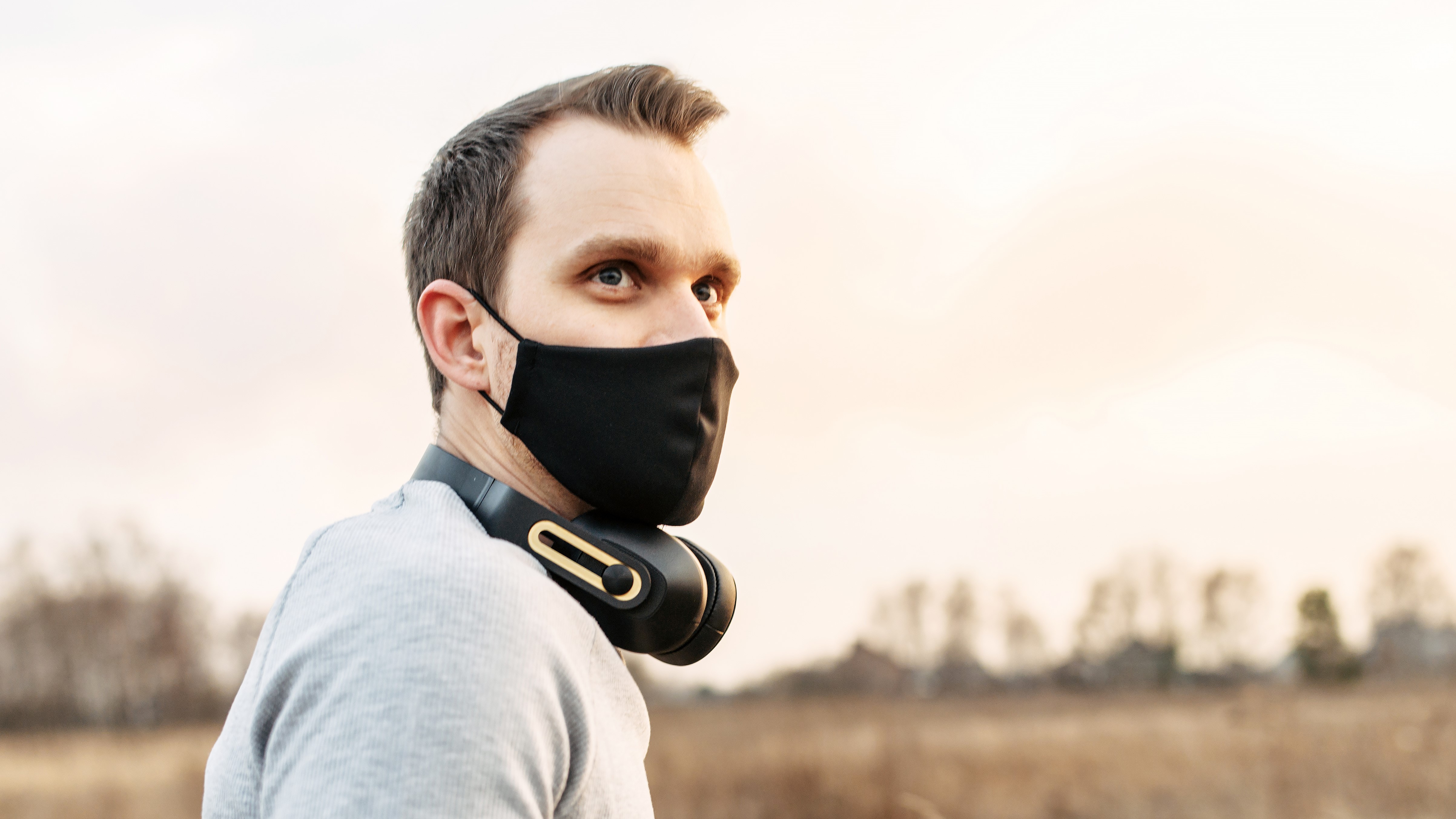 Running with face covering