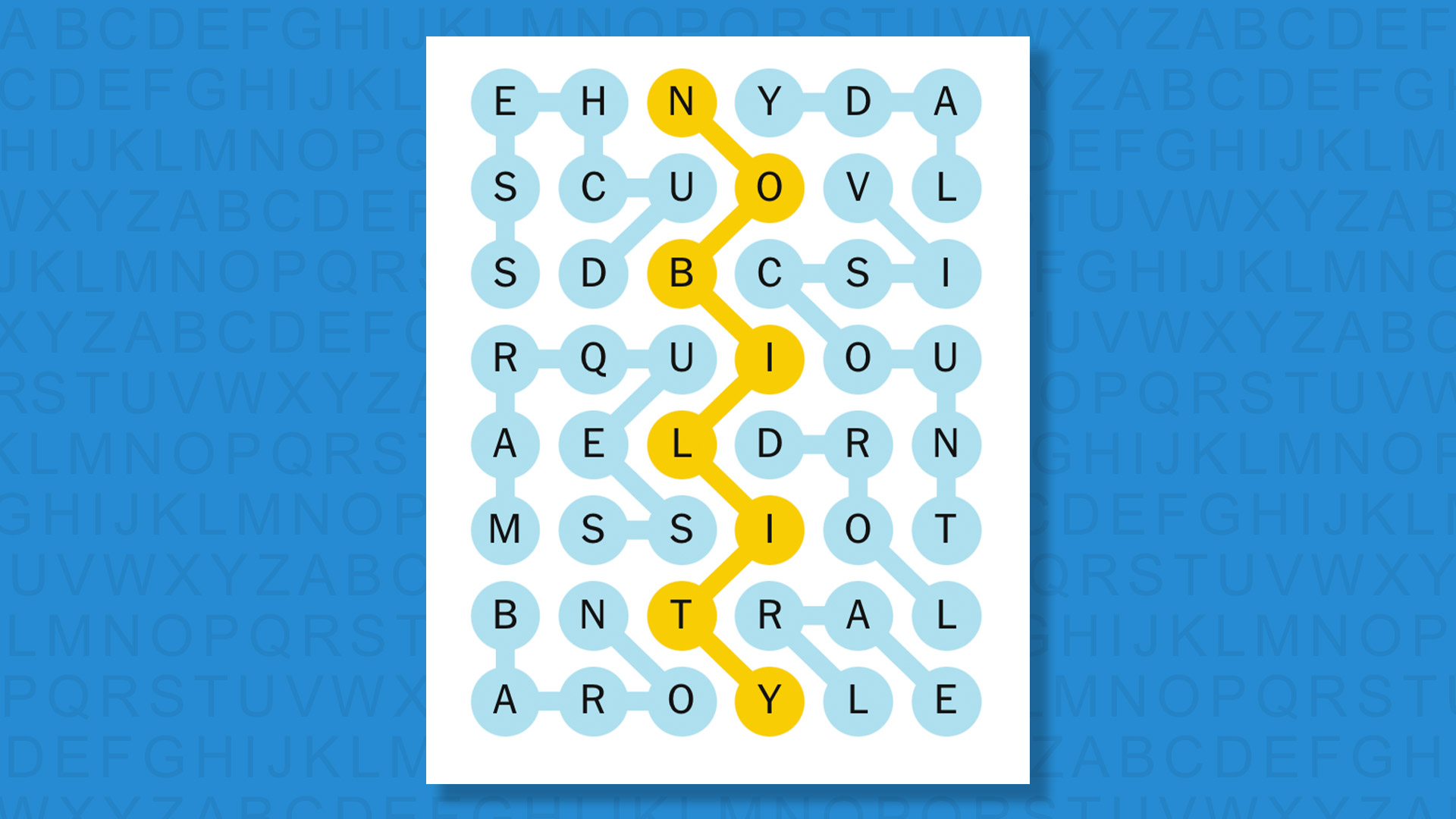 NYT Strands answers for game #833 on a blue background