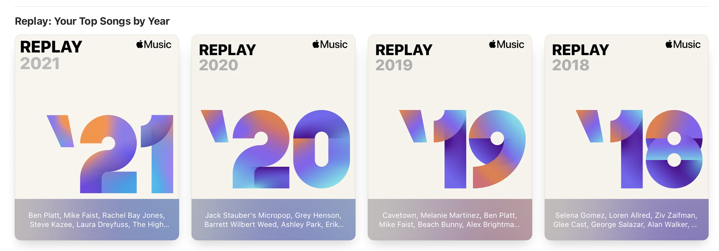 Apple Music Replays