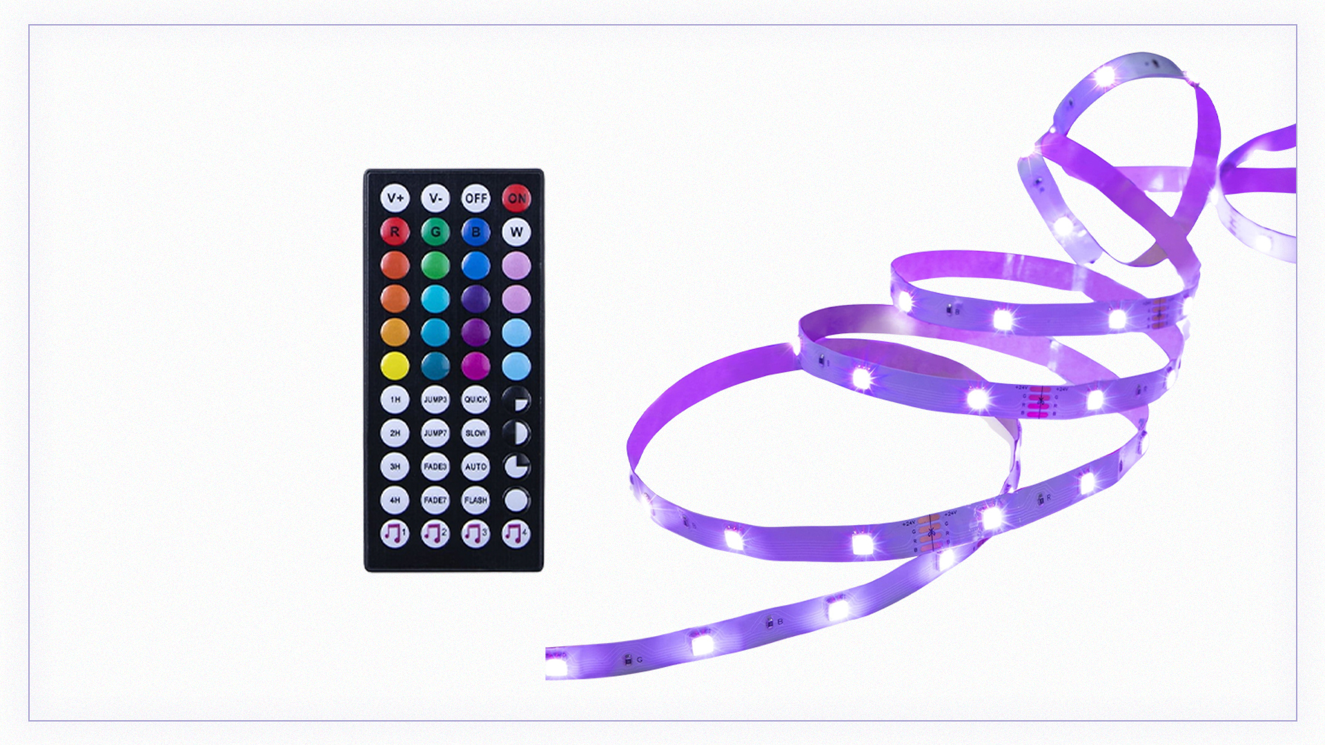 Onn. Multicolor LED Light Strip