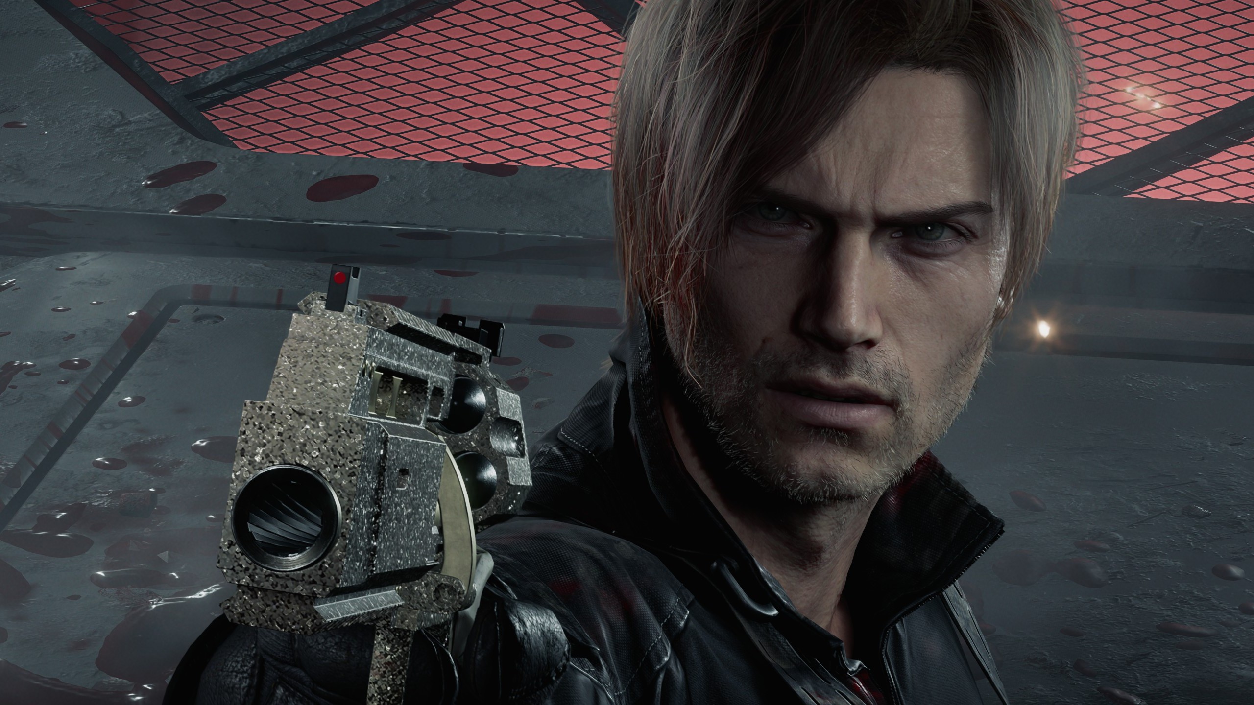 Leon S Kennedy holding the Requiem in RE9