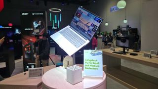 An Acer laptop