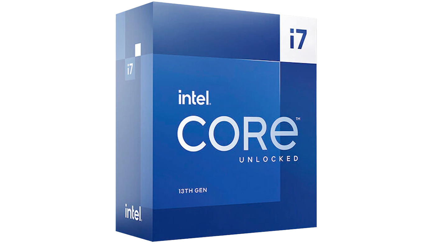 An Intel 13700K against a white background