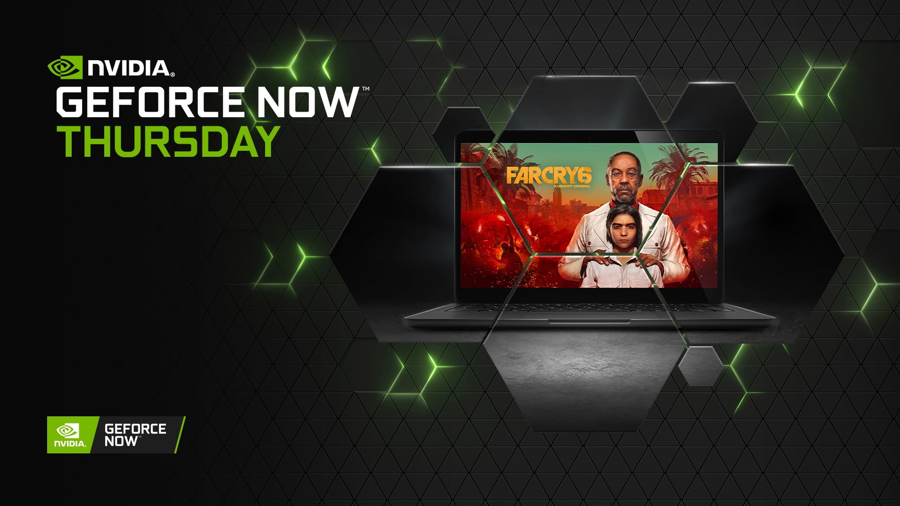 MacBook running Far Cry 6 using GeForce Now