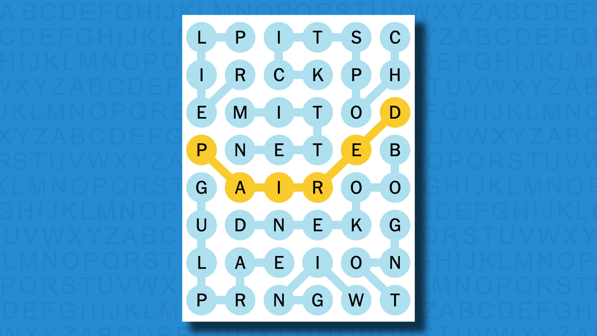 NYT Strands answers for game #75 on a blue background