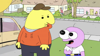 Smiling Friends characters Charlie and Pim