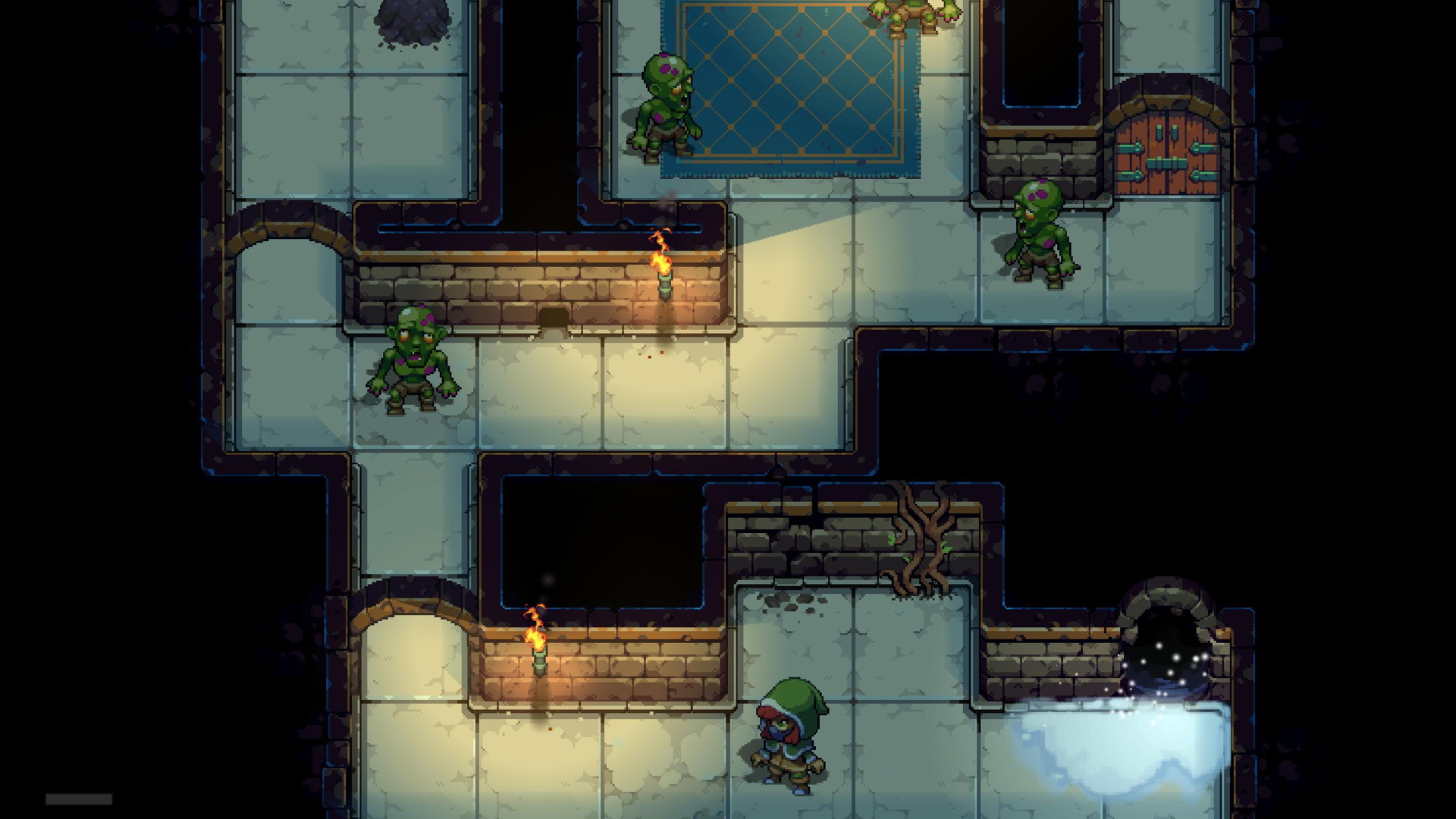 A screenshot showing Dungeons of Dreadrock on iPad