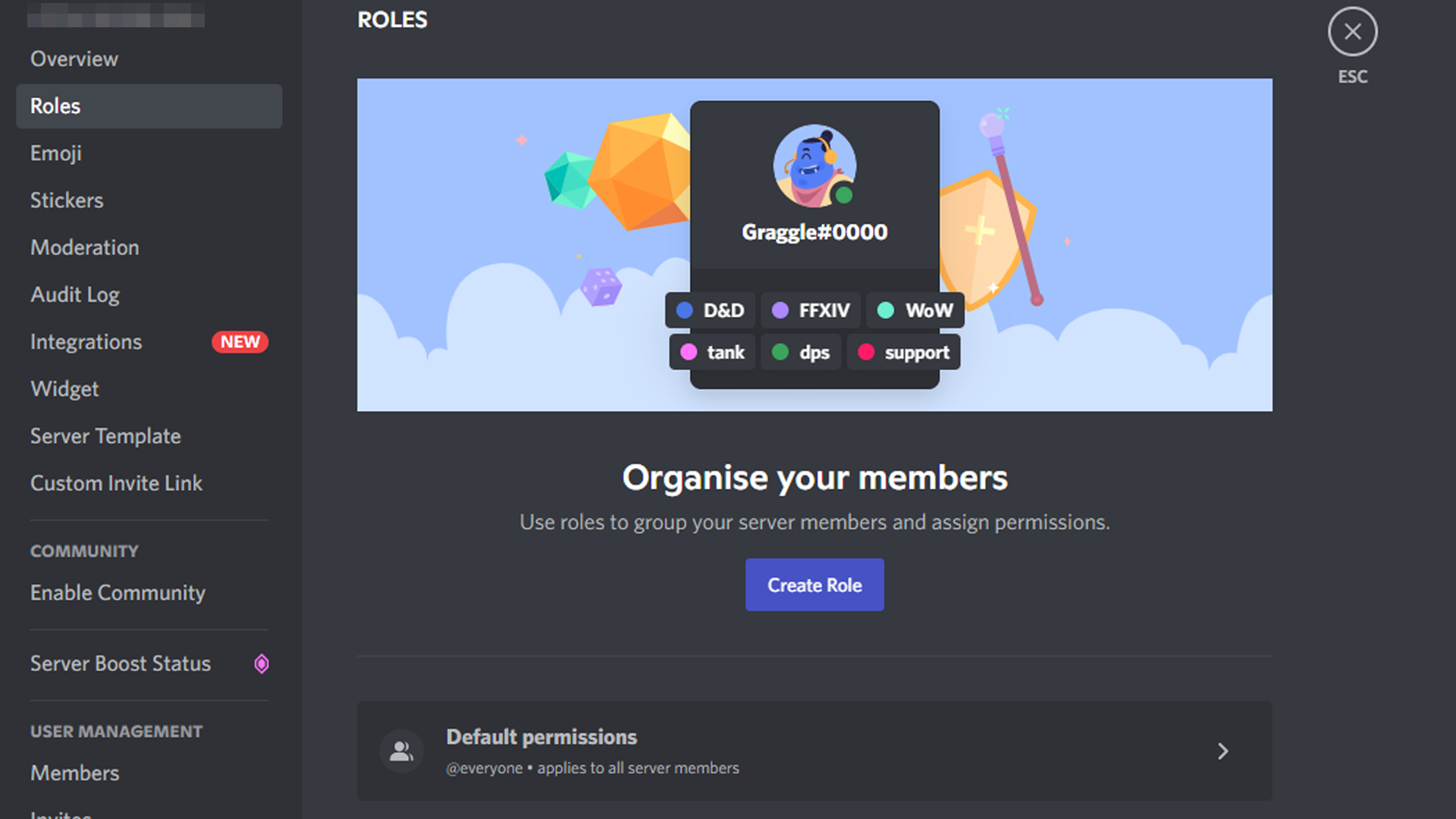 Making a user an admin on Discord