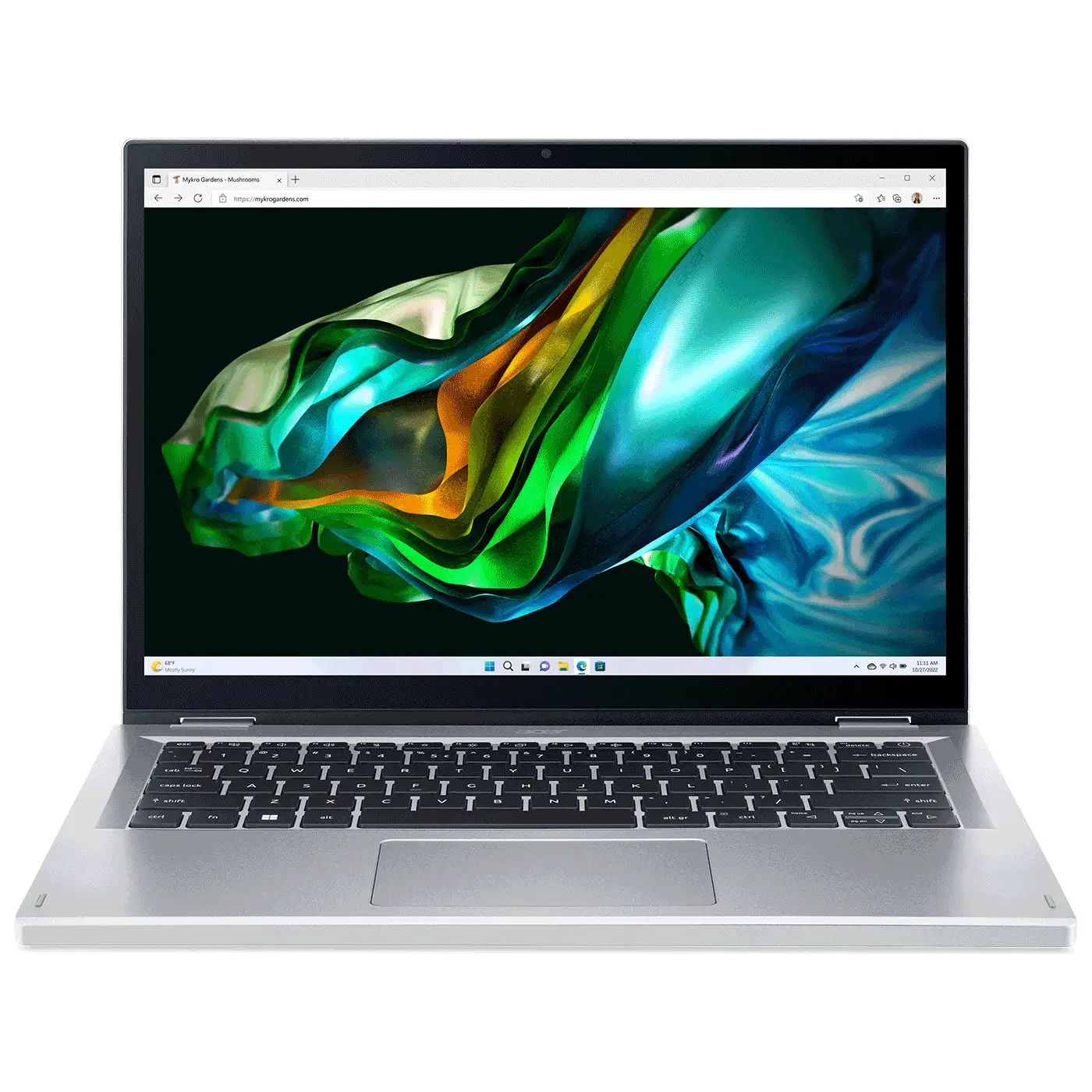 Acer Aspire GO 15 laptop facing front on