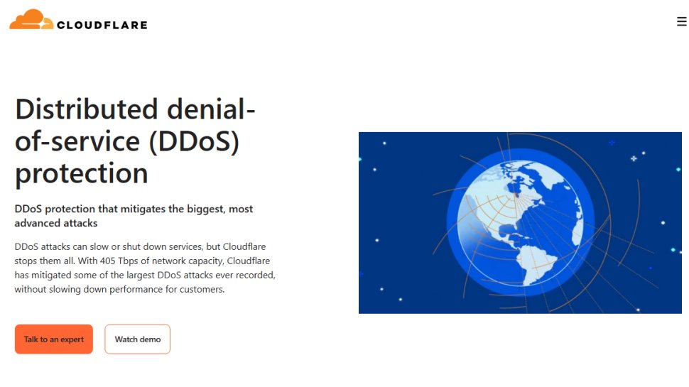 Website screenshot of Cloudflare (September, 2025)