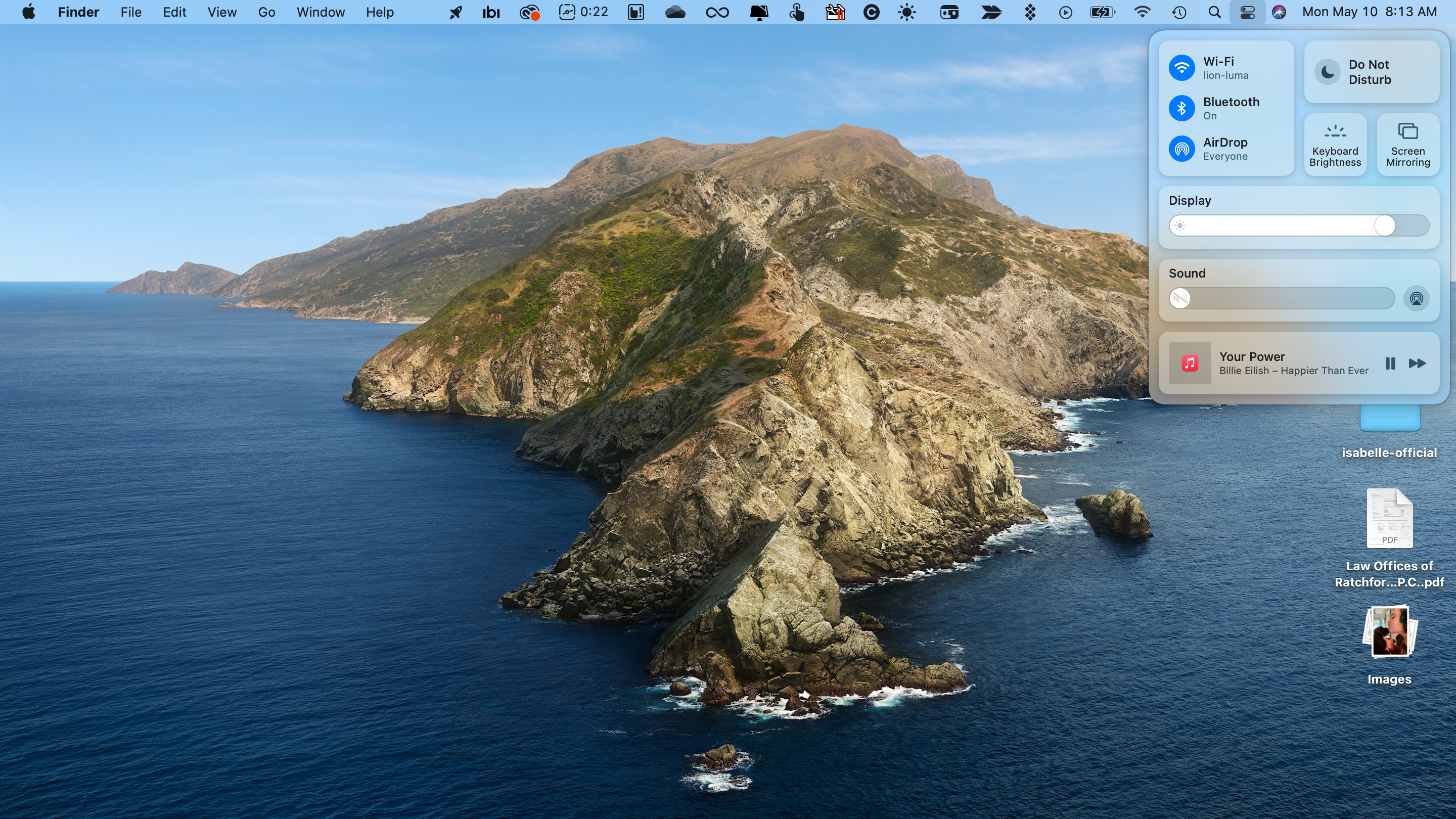 Control Center on macOS Big Sur