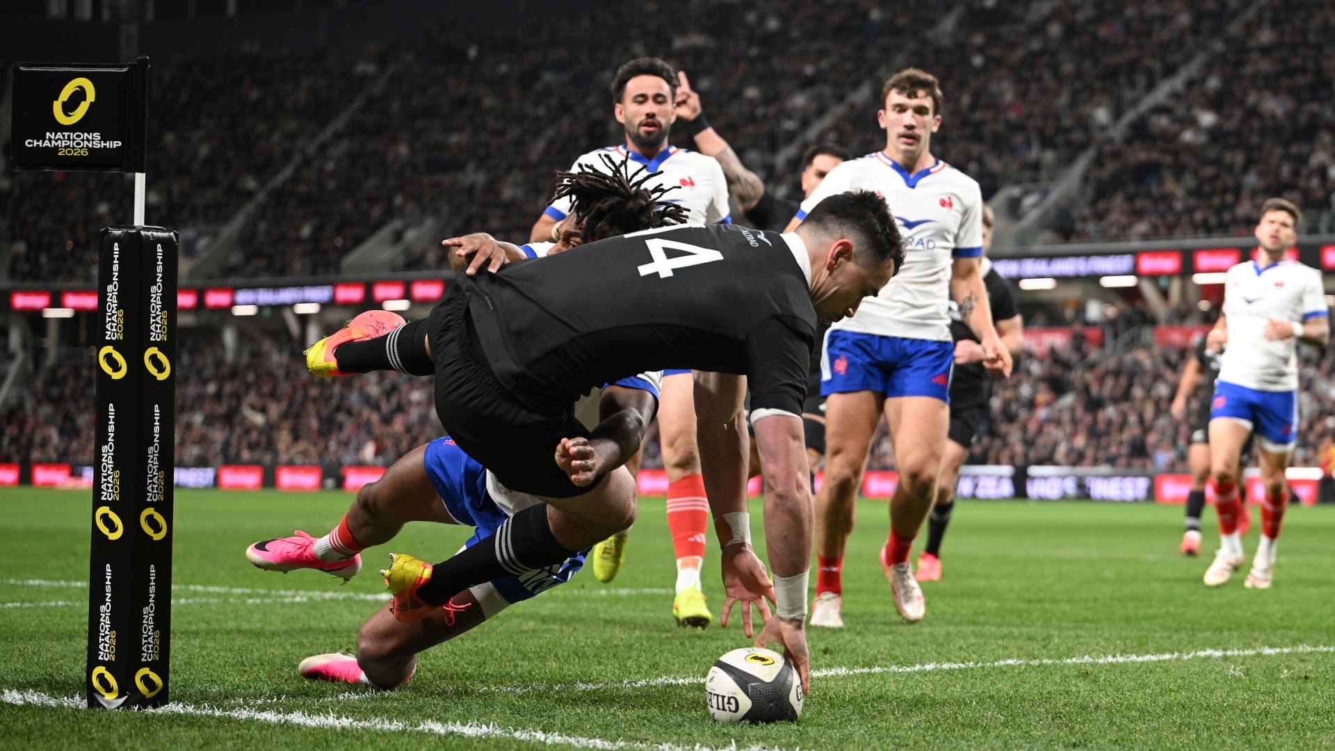 Will Jordan of the All Blacks at Nations Championship 2026