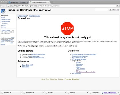 Chrome extensions
