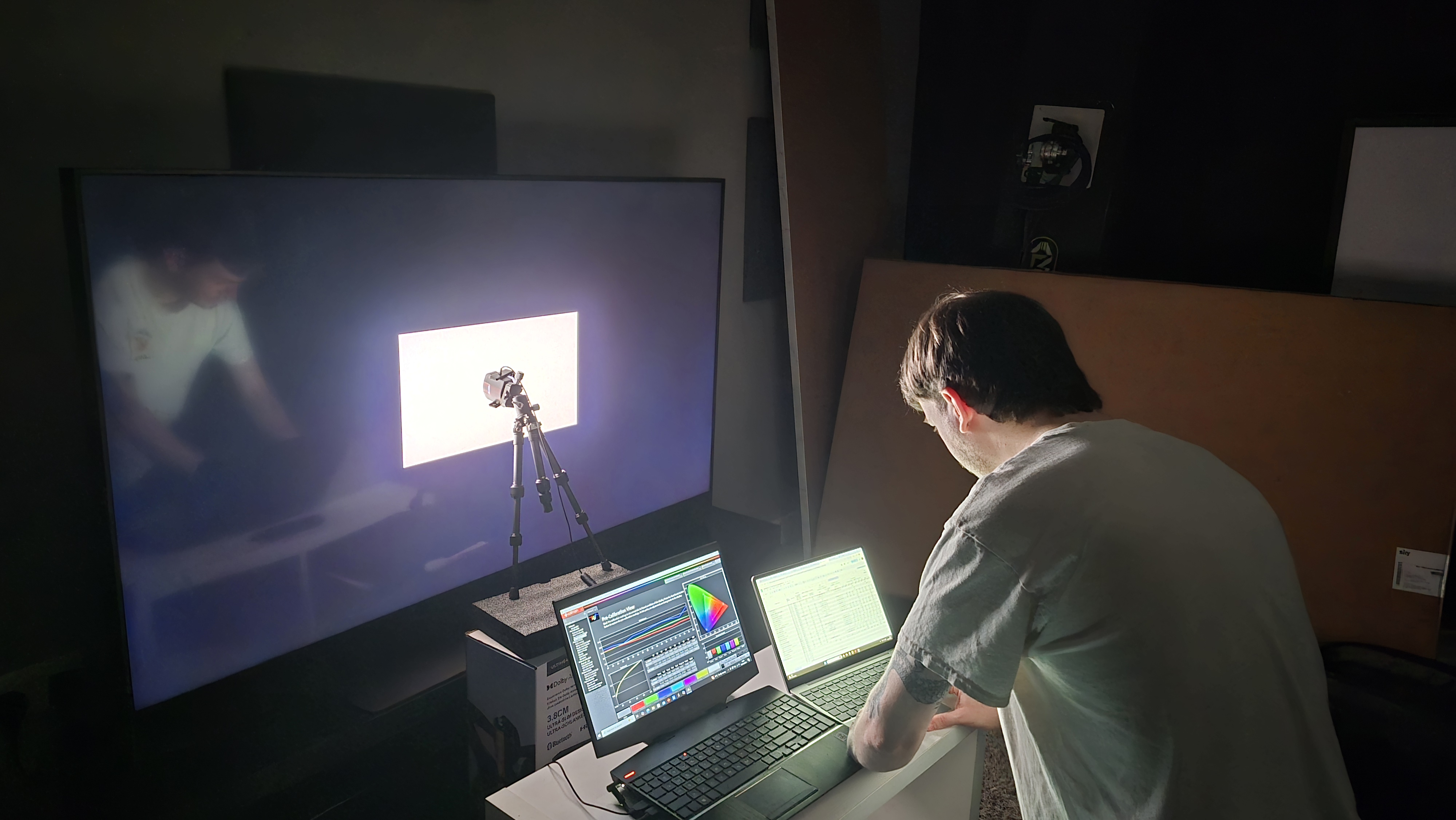 Harry Padoan testing the Sky Glass Gen 2