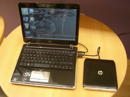 The dv2 comes with an external dvd burner
