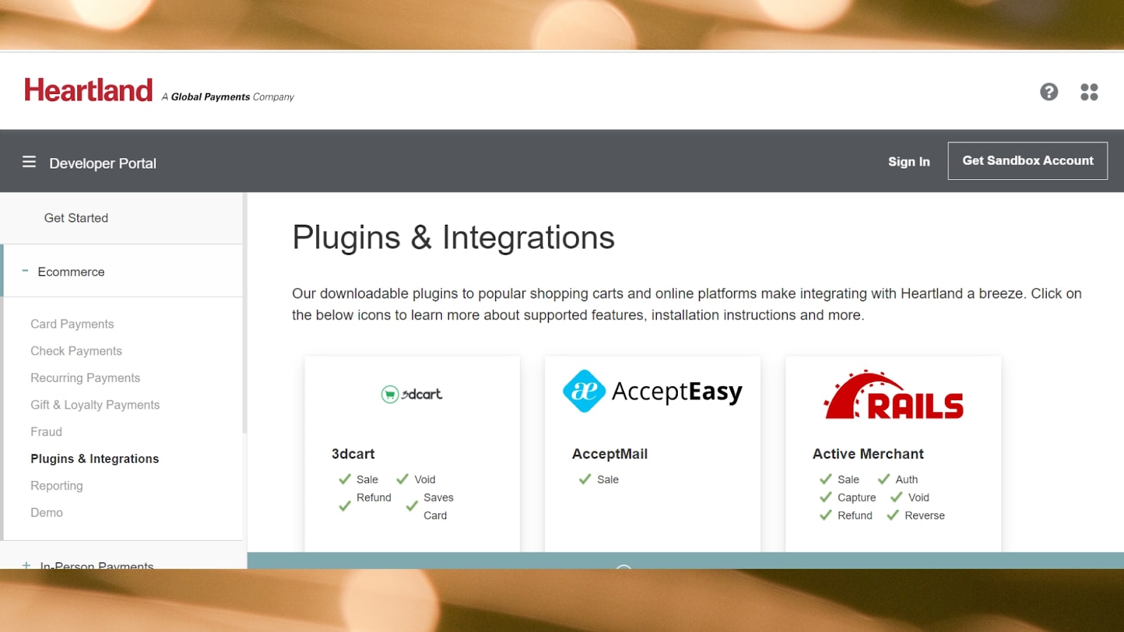 Heartland plugins screenshot