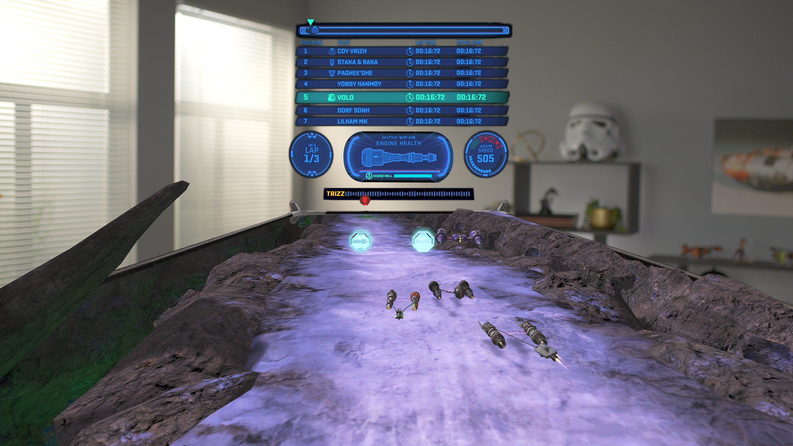 Star Wars: Beyond Victory gameplay showing of mixed reality podracing and playset features