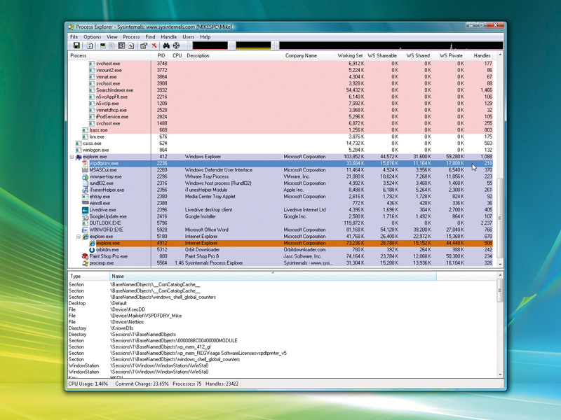 Windows processes