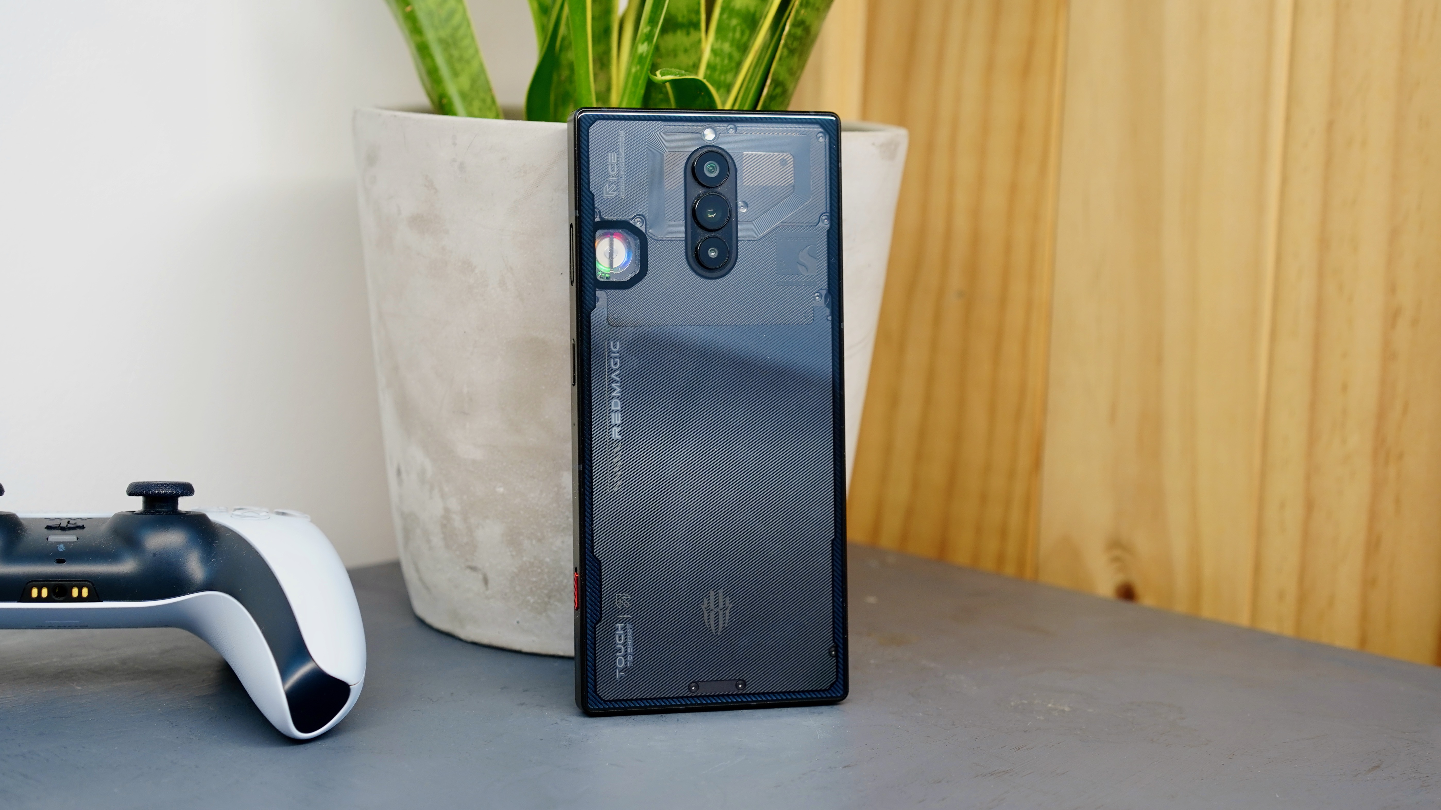 The Nubia Red Magic 8S Pro from the back