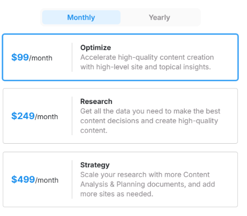 MarketMuse pricing