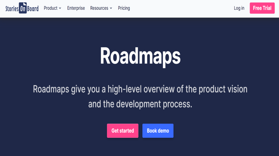 Stories on board landing page