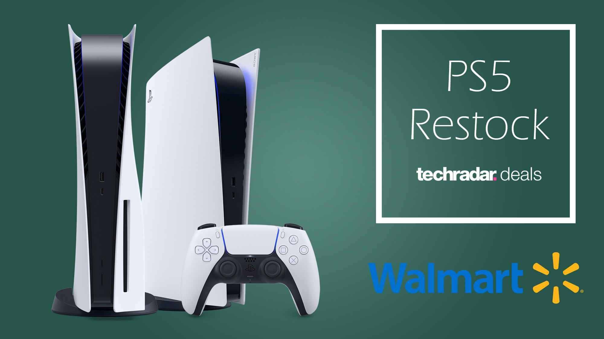PS5 restock image for Walmart