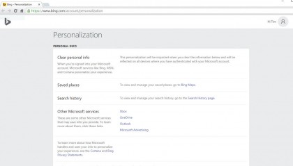 9. Bing search