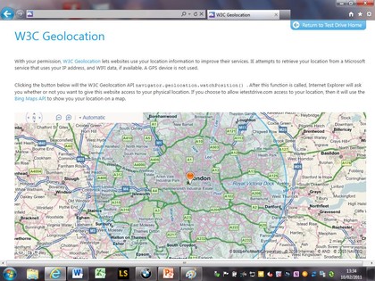 IE9 geolocation result
