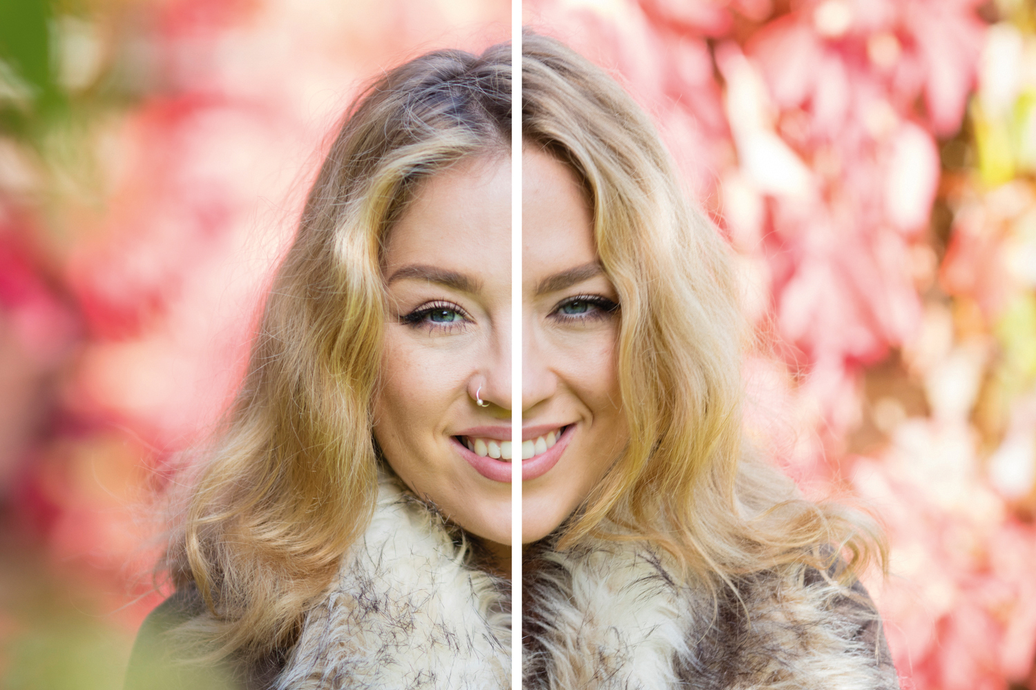 The shot on the left was taken at f/2.8, while the one on the right was taken at f/5.6