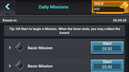 1. Always have missions on the go