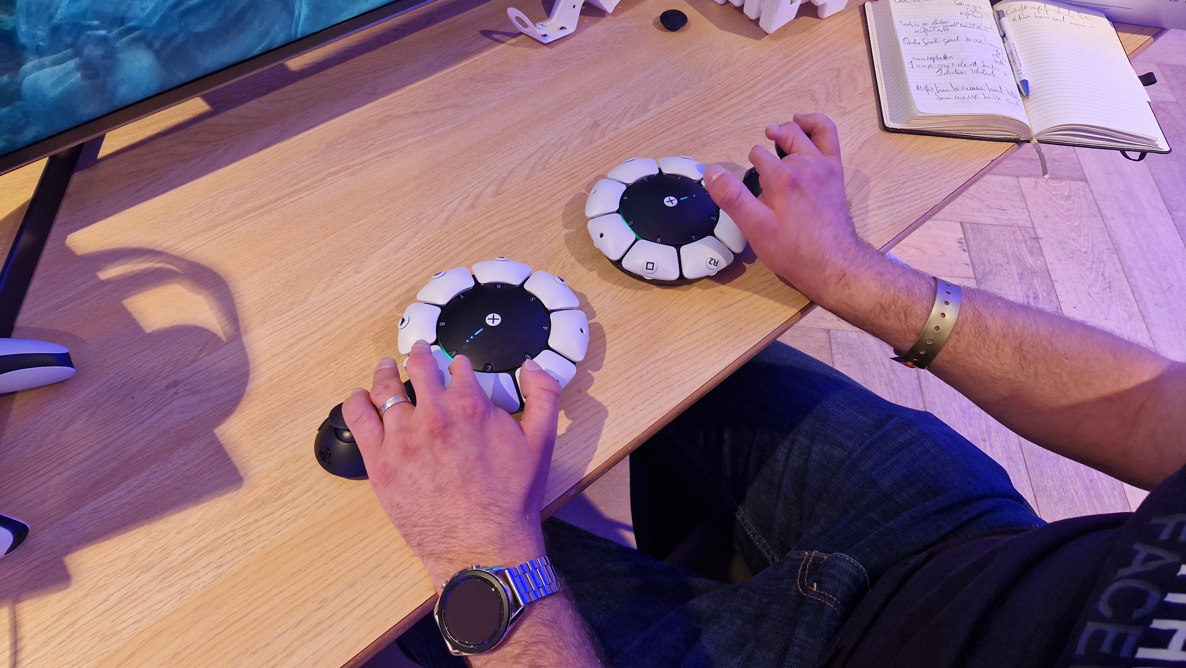 Hands-on picture of the PlayStation Access controller